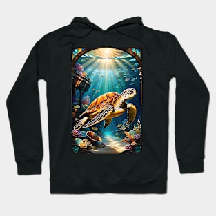 Shipwreck Framed Sea Turtle Hoodie